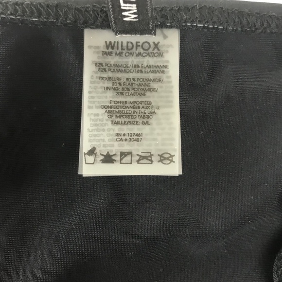 Wildfox Black Claw Print Back Bikini Swim Bottom - Picture 3 of 3